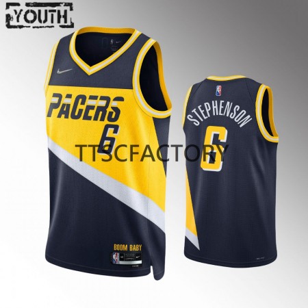 Camiseta Niños Indiana Pacers Lance Stephenson 6 Nike 2022-23 City Edition Navy Swingman